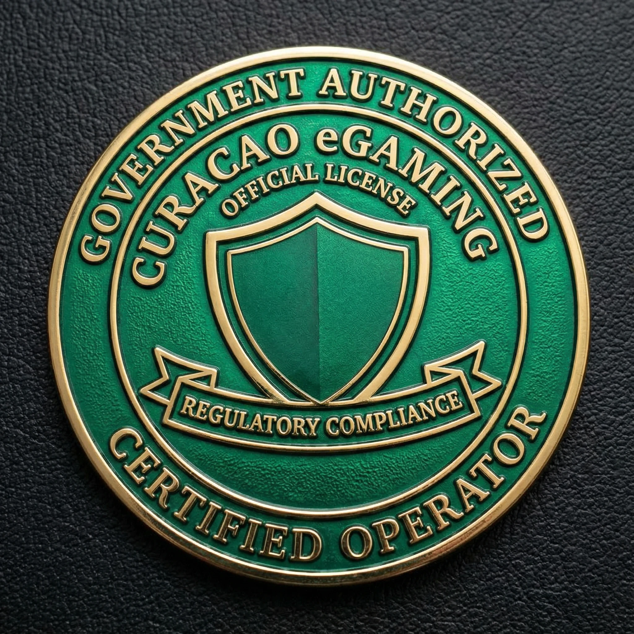 Sello oficial de licencia Curaçao eGaming para casino en línea