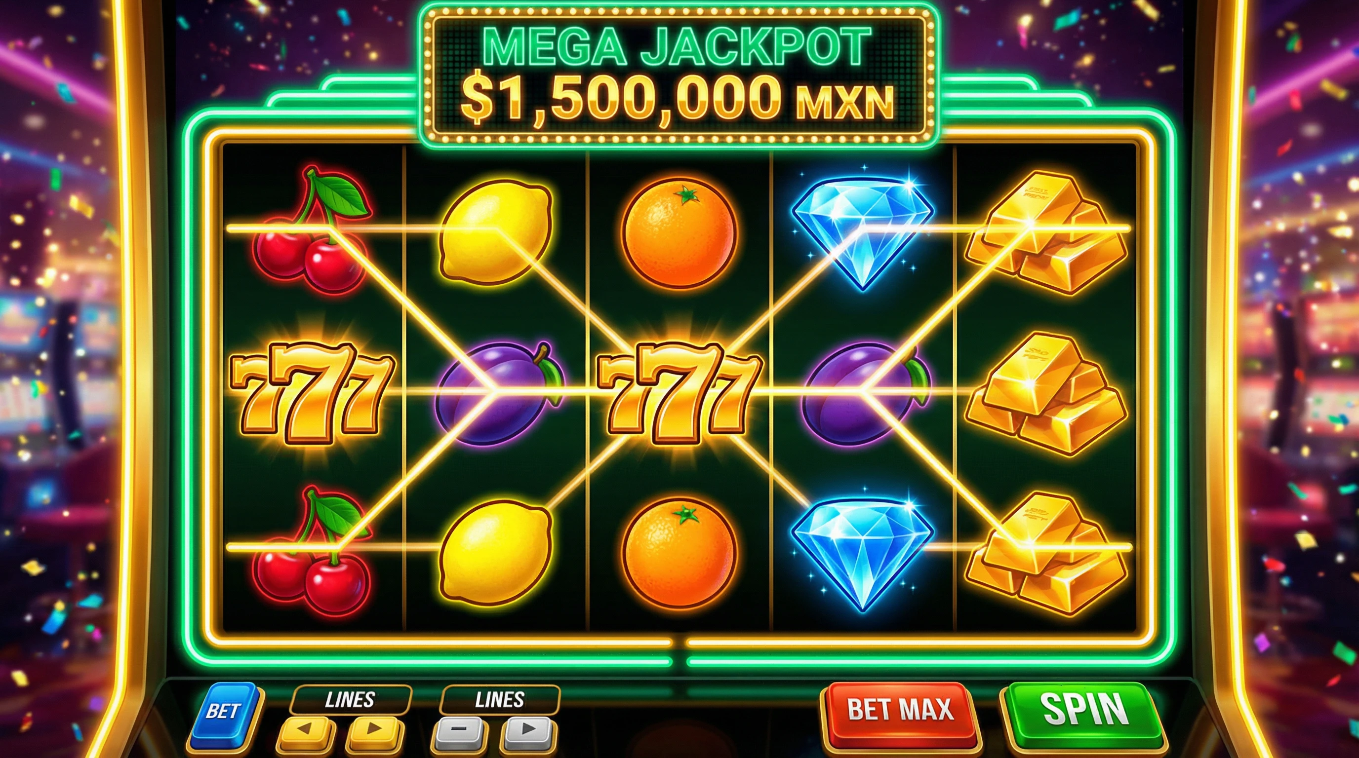 Tragamonedas con jackpot progresivo en pesos mexicanos